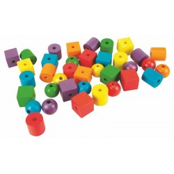 Набор первой шнуровки с геометрическими фигурками