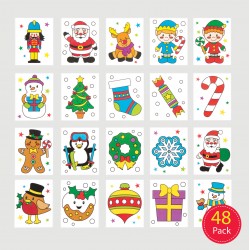 Jõulu tätoveeringud (48 tk. pakis)