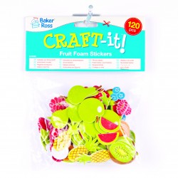 Наклйеки "Фрукты" в упаковке 120 шт.