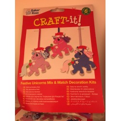 "Ükssarvik" Tee ise kaunistus, vahtkumm 6 tk pakis