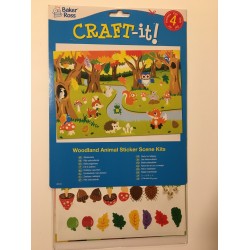 Наклейки ЛЕСНЫЕ ЖИТЕЛИ 4 листа