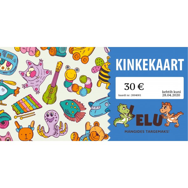 Kinkekaart 30 EUR