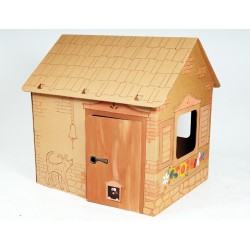 Papist Maja Cabin (pruun) Värvi ja mängi